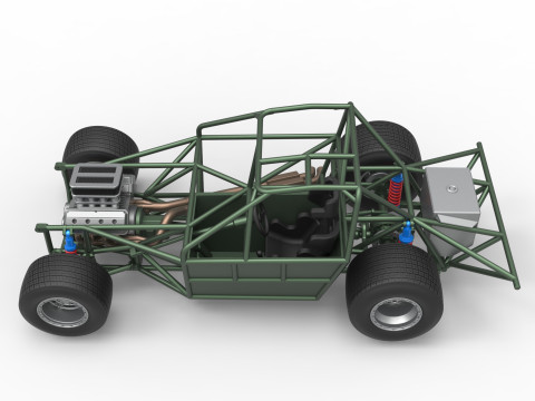 New Zealand Super Saloon race car Base Scale 1 to 25 Modelo de impresión 3D