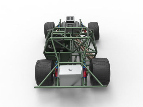 New Zealand Super Saloon race car Base Scale 1 to 25 Modelo de impresión 3D