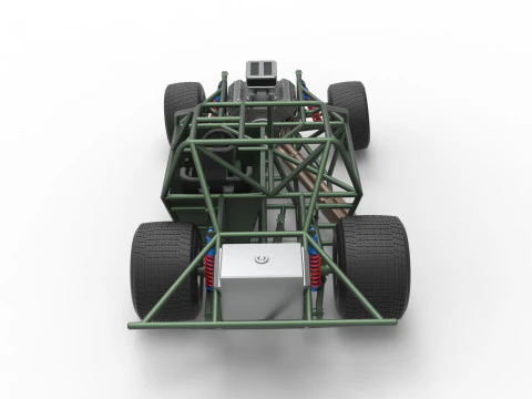 Carro de corrida Super Saloon da Nova Zel&acirc;ndia, escala b&aacute;sica de 1 a 25 Modelo de Impressão 3D