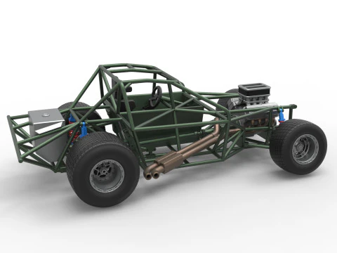 Carro de corrida Super Saloon da Nova Zel&acirc;ndia, escala b&aacute;sica de 1 a 25 Modelo de Impressão 3D