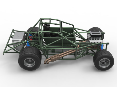 New Zealand Super Saloon race car Base Scale 1 to 25 Modelo de impresión 3D