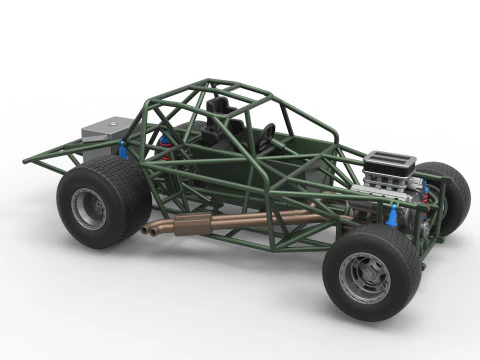 Carro de corrida Super Saloon da Nova Zel&acirc;ndia, escala b&aacute;sica de 1 a 25 Modelo de Impressão 3D