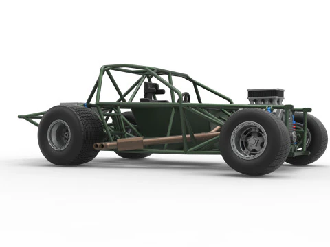 Carro de corrida Super Saloon da Nova Zel&acirc;ndia, escala b&aacute;sica de 1 a 25 Modelo de Impressão 3D
