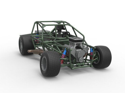 New Zealand Super Saloon race car Base Scale 1 to 25 Modelo de impresión 3D
