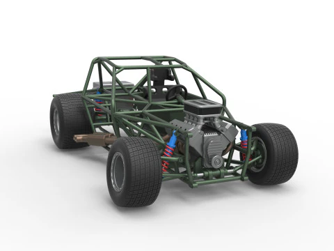 Carro de corrida Super Saloon da Nova Zel&acirc;ndia, escala b&aacute;sica de 1 a 25 Modelo de Impressão 3D