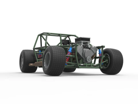 Carro de corrida Super Saloon da Nova Zel&acirc;ndia, escala b&aacute;sica de 1 a 25 Modelo de Impressão 3D