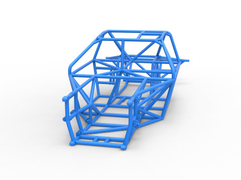 Frame of New Zealand Super Saloon race car Scale 1 to 25 Modèles 3D en vedette
