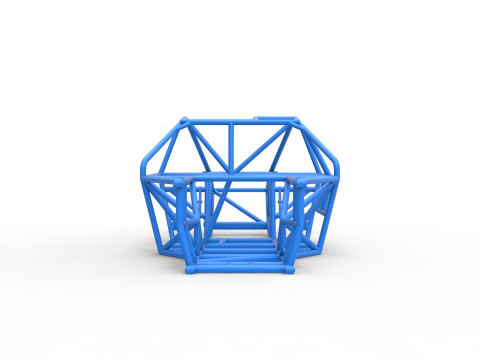 Frame of New Zealand Super Saloon race car Scale 1 to 25 Modèles 3D en vedette