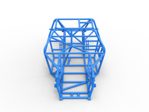 Frame of New Zealand Super Saloon race car Scale 1 to 25 Modèles 3D en vedette
