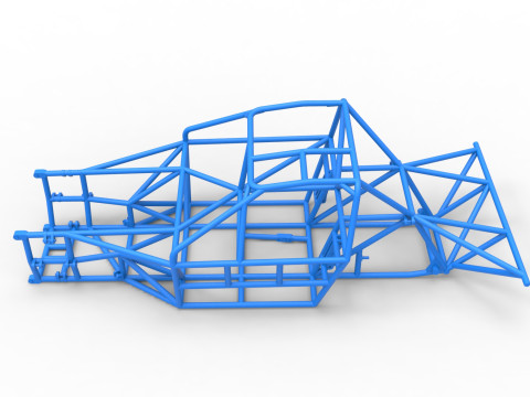 Frame of New Zealand Super Saloon race car Scale 1 to 25 Modèles 3D en vedette