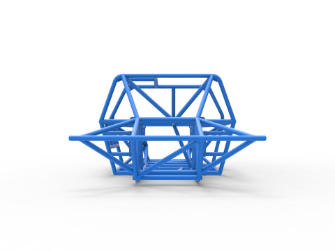 Frame of New Zealand Super Saloon race car Scale 1 to 25 Modèles 3D en vedette