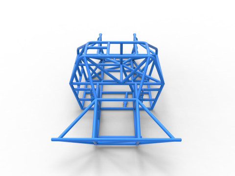 Frame of New Zealand Super Saloon race car Scale 1 to 25 Modèles 3D en vedette