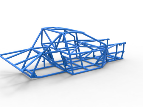 Frame of New Zealand Super Saloon race car Scale 1 to 25 Modèles 3D en vedette