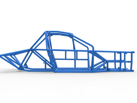 Frame of New Zealand Super Saloon race car Scale 1 to 25 Modèles 3D en vedette