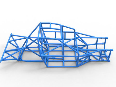 Frame of New Zealand Super Saloon race car Scale 1 to 25 Modèles 3D en vedette