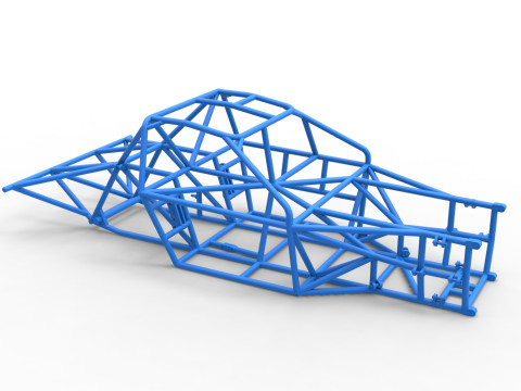 Frame of New Zealand Super Saloon race car Scale 1 to 25 Modèles 3D en vedette