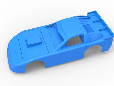 Shell of New Zealand Super Saloon race car Scale 1 to 25 3D Print Model
