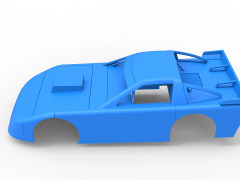 Shell of New Zealand Super Saloon race car Scale 1 to 25 3D Print Model