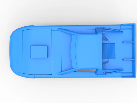 Shell of New Zealand Super Saloon race car Scale 1 to 25 3D Print Model