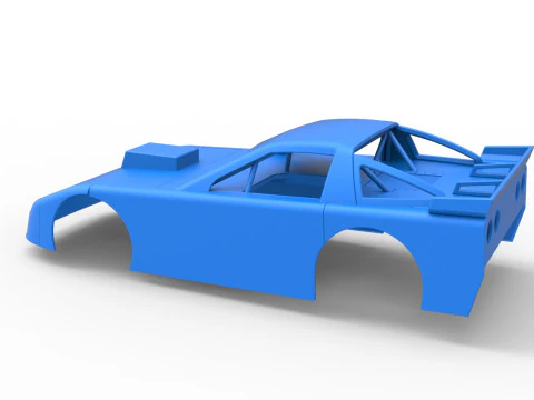 Shell of New Zealand Super Saloon race car Scale 1 to 25 3D Print Model