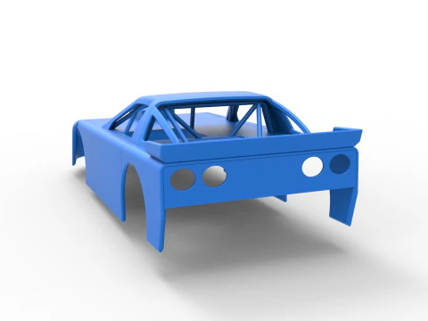 Shell of New Zealand Super Saloon race car Scale 1 to 25 3D Print Model
