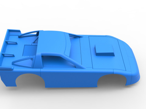 Shell of New Zealand Super Saloon race car Scale 1 to 25 3D 打印模型