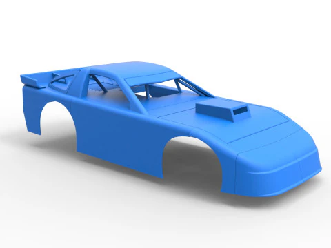 Shell of New Zealand Super Saloon race car Scale 1 to 25 3D Print Model