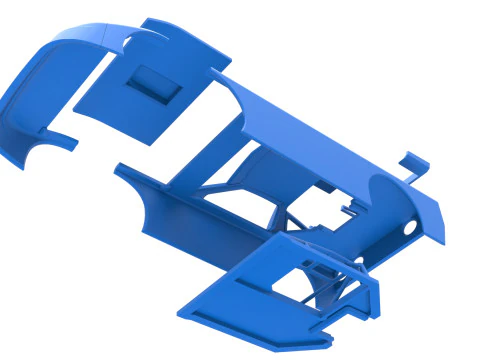 Shell of New Zealand Super Saloon race car Scale 1 to 25 3D Print Model