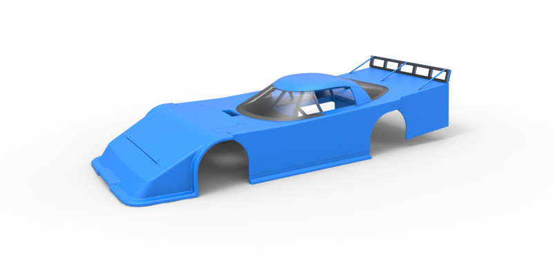 Shell of Asphalt Outlaw Super late model Scale 1 to 25 Modello di stampa 3D .c4d .max .obj .3ds .fbx .stl .blend