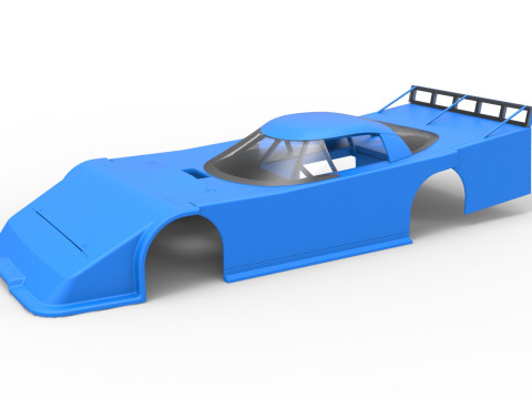 Shell of Asphalt Outlaw Super late model Scale 1 to 25 Modello di stampa 3D