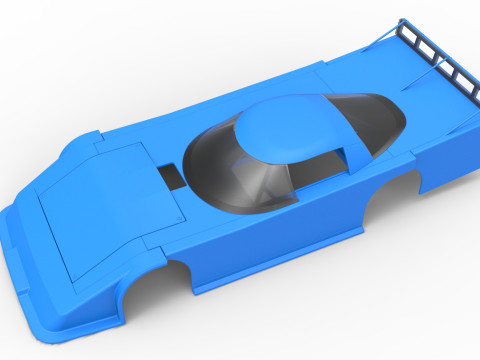 Shell of Asphalt Outlaw Super late model Scale 1 to 25 Modello di stampa 3D