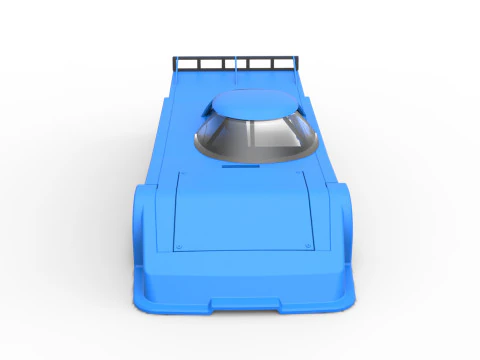 Shell of Asphalt Outlaw Super late model Scale 1 to 25 3D Print Model