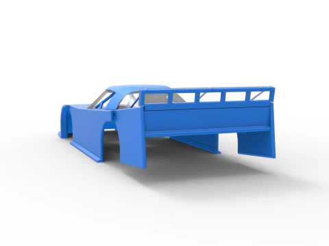 Shell of Asphalt Outlaw Super late model Scale 1 to 25 3D Print Model
