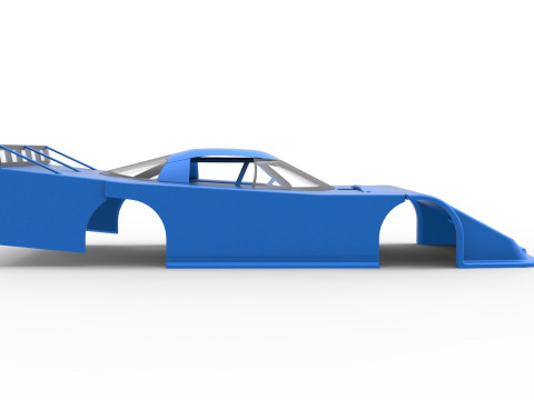 Shell of Asphalt Outlaw Super late model Scale 1 to 25 Modello di stampa 3D