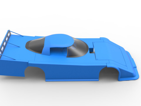 Shell of Asphalt Outlaw Super late model Scale 1 to 25 Modello di stampa 3D