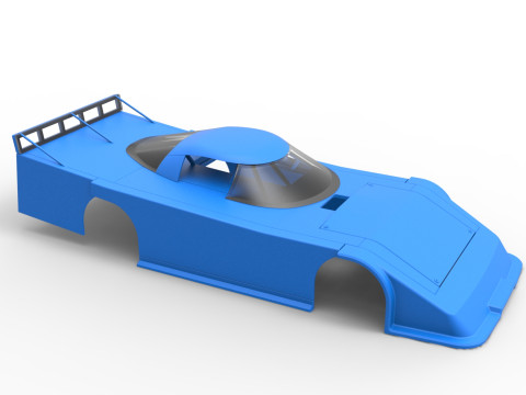 Shell of Asphalt Outlaw Super late model Scale 1 to 25 Modello di stampa 3D