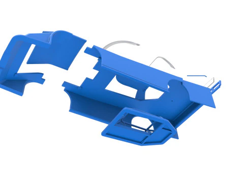 Shell of Asphalt Outlaw Super late model Scale 1 to 25 3D Print Model