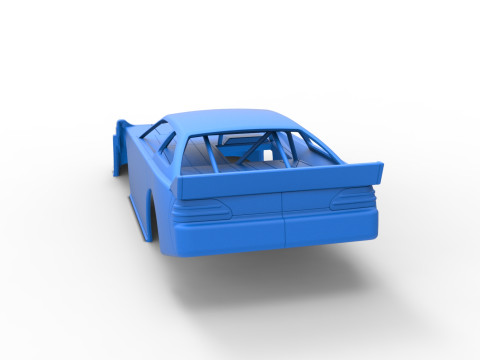Shell of Australian Super Sedan Version 1 Scale 1 to 25 3D Print Model