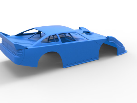 Shell of Australian Super Sedan Version 1 Scale 1 to 25 3D Print Model