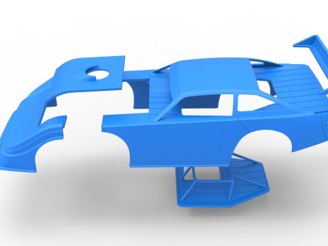 Shell of Australian Super Sedan Version 1 Scale 1 to 25 3D Print Model