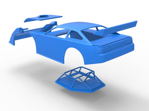 Shell of Australian Super Sedan Version 1 Scale 1 to 25 3D Print Model