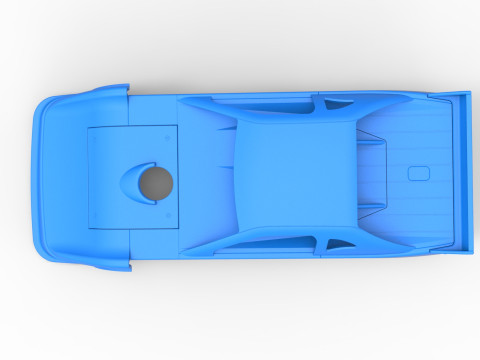 Shell of Australian Super Sedan Version 2 Scale 1 to 25 Model Cetak 3D