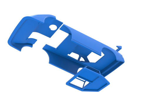 Shell of Australian Super Sedan Version 2 Scale 1 to 25 Model Cetak 3D