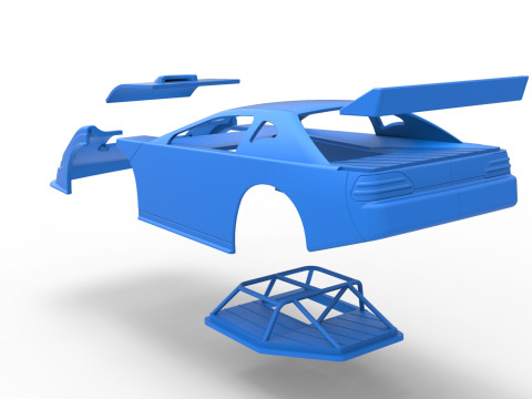 Shell of Australian Super Sedan Version 2 Scale 1 to 25 Model Cetak 3D