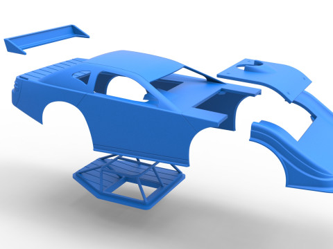 Shell of Australian Super Sedan Version 2 Scale 1 to 25 Model Cetak 3D