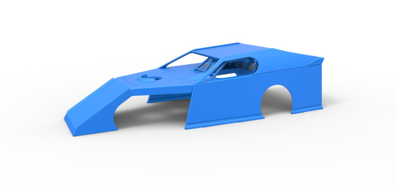 Shell of Dirt Modified stock car Scale 1 to 25 3D Druckmodell .c4d .max .obj .3ds .fbx .stl .blend
