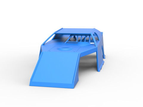 Shell of Dirt Modified stock car Scale 1 to 25 3D Druckmodell