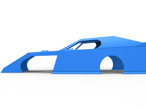 Shell of Dirt Modified stock car Scale 1 to 25 3D Druckmodell