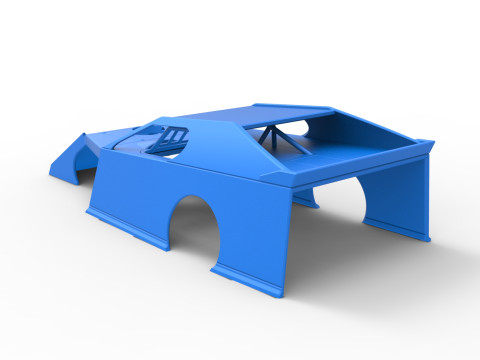 Shell of Dirt Modified stock car Scale 1 to 25 3D Druckmodell