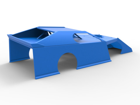 Shell of Dirt Modified stock car Scale 1 to 25 3D Druckmodell